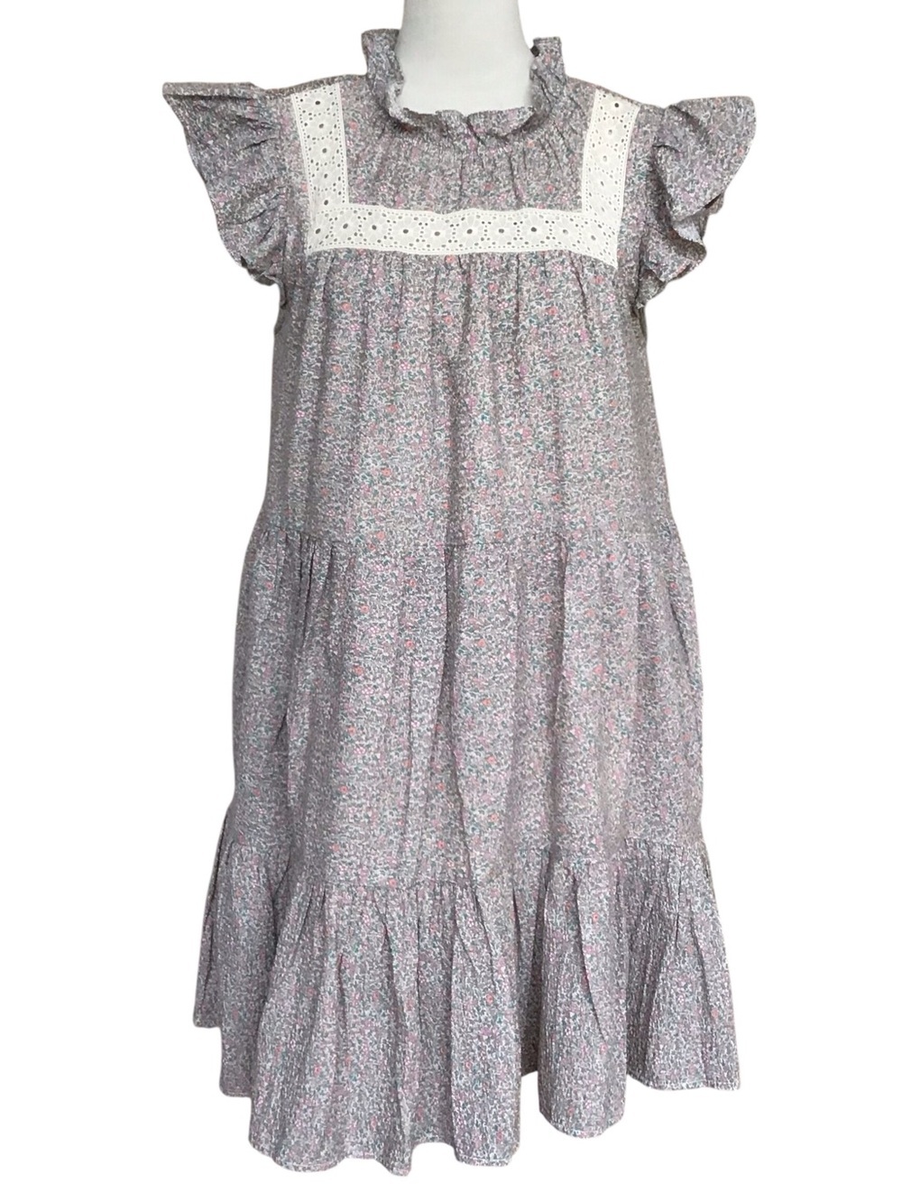 Moodie Cottagecore Peasant Floral Tiered Dress Size Small NEW